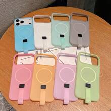 【よく売れる】ミニマリスト キャンディカラー手首ストラップシリーズ Apple i Phone 17、16、15、14、13、12、11 Pro Max 14 Plus 15Plus 16plus 17 plus17 Air 7Pro max用フルカバー落下防止保護ケース, ワイヤレス充電対応, 日常使いスタイリッシュな携帯アクセサリー, 軽量で薄型の耐久性抜群i Phoneカバー,若年層やテック愛好家向け - ライトグレー - チェックする 3