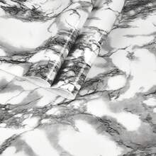 1 Rotolo di carta da parati autoadesiva nera lucida con gemme, adesiva rimovibile in vinile impermeabile per decorazione di casa, cucina e pareti