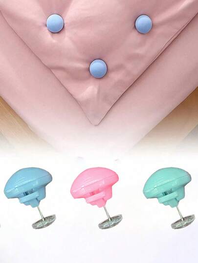 1/8pcs Duvet Clip, Comfortable Duvet Clips, Duvet Button Fasteners To Prevent Quilt Shifting, Adjustable Bed Sheet Fixers For Bedding, Tablecloth, Curtain, Sofa Cover, Tent, One-Click Release Comfortable Clips, Anti-Slip Bedding Fasteners, Available In White, Pink, Gray, Blue