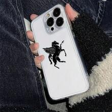 Transparent Protective Case - Luxurious Soft TPU Shockproof Phone Case Compatible With IPhone 17, 16, 15, 14, 13, 12, 11 Pro Max, 16, 15, 14 Plus, 13, 12 Mini, X, XS Max, XR, 8, 7 Plus Pegasus Rising, Fashion Design, Minimalist Style, Durable Material, High-Quality Manufacturing, Protective Case, Smartphone Users, Gadget Enthusiasts - 混合顏色 1 - 查看 4