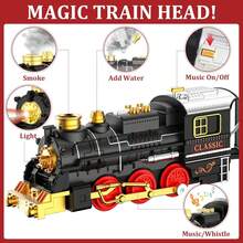 Classic Electric Train Track - Christmas Train Music Light Track Set - With Lights, Sounds, Classic Christmas Train Set, Suitable For 3-8 Year Old Children Model Train Set, Christmas Gift Toy - Multicolor - View 2