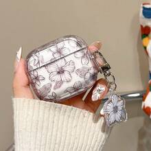 苹果花卉印花透明耳机盒 兼容 Airpods1/2 AirPods Pro - 彩色 - 查看 10