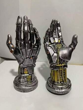 Cyberpunk 3D Robot Game Controller Stand Crafts, Suitable For Office, Home Decoration, Christmas, Halloween, Birthday Gifts, Party Gifts, Perfect Room Decoration And Gifts.