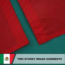 AZCOVER Bandera mexicana de 2x 3 pies, banderas de Mxico Bandera de Mxico, bandera bordad rayas cosidas con 2 ojales de latn, banderas nacionales MX resistentes 210D para interiores y exteriores - Bandera mexicana de 2 x 3 pies - Ver 6