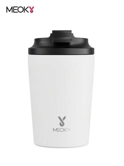 12oz Double Wall Stainless Steel Coffee Cup – Insulated Reusable Coffee Mug For Office, Home & Outdoor Use, Portable Thermal Cup Keeps Drinks Hot & Cold, Ideal Back To School Cup