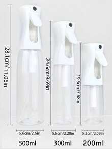 1pc Press Spray Bottle Continuous High Pressure Toner Emulsion Essence Bottled Ultra-Fine Atomized Disinfection Sprayer Hair Spray