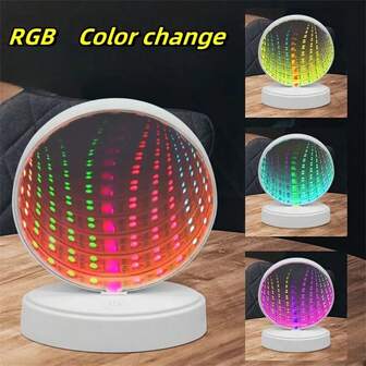 A Magical Thousand Layer Tunnel LED Light With RGB Touch Gradient Mode, Suitable For Decorative Lighting In Living Rooms, Study Rooms, Dining Rooms, Bars, And Holiday Party Lighting Fixtures