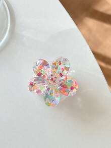 1 件优雅亮片花透明手机支架，粘性，可扩展支架，气垫支架 - 亮片款 - 查看 11