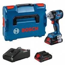 Bosch Professional 18V System Cordless Impact Driver GDS 18V-320 C (Tightening Torque 320 Nm And Starting Torque 540 Nm, 2 X 4.0 Ah ProCORE Batteries, Charger, GCY 42 Bluetooth Module, In L-BOXX) - Blue - View 4