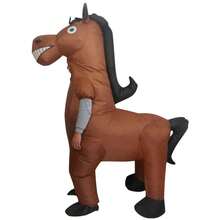 Inflatable Active Horse Costume Suitable For 1.5M-2M Height, Capybara, Panda, Polar Bear Cartoon Plush Animal Costume, Fabric, All Season Wearable - Active Horse - View 3