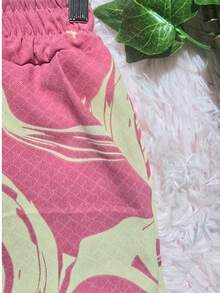 DUNA Fabric Pants With Lining, Pocket And Elastic Waist - 粉色 - 查看 5