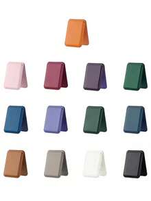 安全钱包卡包 皮革磁吸手机支架 磁吸卡套 卡套，安全磁吸皮革卡包 圣诞风格手机支架+钱包卡包 便携式收纳神器，便携，小巧 - 彩色 - 查看 5