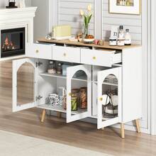 Buffets & Sideboards - White + Particle Board - View 5