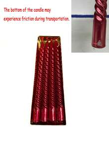 Christmas 10 Inch Spiral Taper Candle Set, Unscented Twist Candle Holders, Drip-Free Thin Tapered Candles For Holiday Party Decorations,Christmas Gifts,Christmas Candles,Christmas Fragrance,Fall Decor,Wedding,Christmas Decoration,Gifts For Women, Christmas Decorations