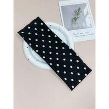 1pc/2pcs/3pcs Women Elegant Sweet Polka Dot Print Elastic Fabric Dot Sports Headband, Suitable For Daily, Fitness, Running, Yoga, Sweat-Absorbing Hair Band Headscarf, Fashion Hair Accessory, Bohemian Style Headband, Elegant Fall Winter Hair Accessories For Women Bows For Vacation Outfits Woman