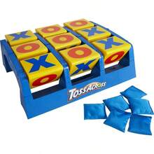 Box Of Jumbo Sidewalk Chalk, 126 Piece 9 Colors Games Toss Across Game, Tic Tac Toe Outdoor Game, Bean Bag Tossing Action
