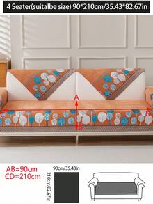 1 Stück Sofakissenbezug für alle Jahreszeiten, moderner minimalistischer rutschfester Sofasitzschutz, staubdicht und waschbar, weich und farbecht, tierfreundlich, passend für L-förmige und 1/2/3/4-Sitzer-Sofas für Schlafzimmer, Büro, Wohnzimmer - Orange - Übersicht 17