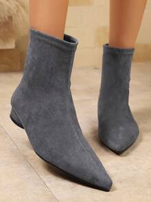 Nouvelles chaussures de mode décontractées polyvalentes à enfiler avec fermeture éclair au dos, style western, convenant aux femmes, étudiantes, fêtes et rassemblements