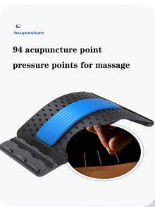 1 Stück Beste Geschenkidee - Einstellbarer Taille Massagegerät, Rücken Dehnungsmassagegerät, Oberer & Unterer Rücken Schmerzlinderung Gerät, Lendenwirbelstütze Zugvorrichtung