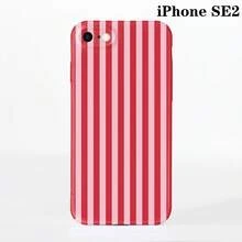 1pc Minimalist Stripe Pattern Perforated Glossy Filmic Case Full Protective Hard Phone Cover, Compatible With IPhone 11/12/13/14/15/16 Pro Max Waterproof Shockproof Anti-Fall Scratch Resistant