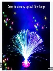 LED Lampshade Shine (Fiber Optic) Party Decoration - Blue - View 10
