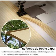 Malla Sombra Triangular para Exteriores, Toldo, Malla Sombra con ganchos y cuerdas fijas, 98 de bloqueo de los rayos, para el Patio, jardn, prgola, Patio Trasero, Cobertizo de Aparcamiento 5*5M - 3*3*3M - Ver 5