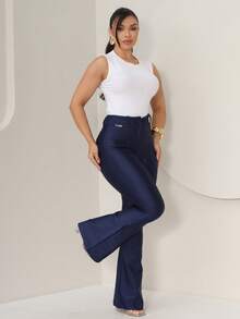 PRADO MESH DRESS FLARE PANTS - Adriana Modas - 藏蓝色 - 查看 5