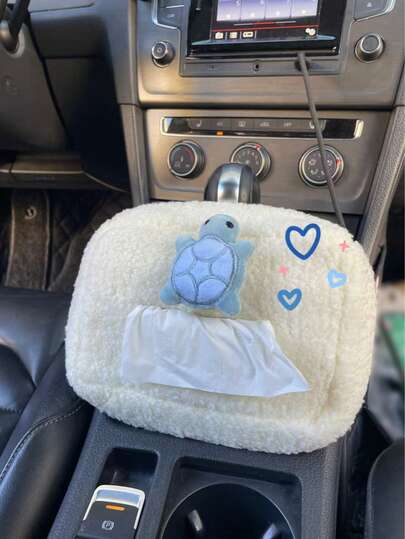 创意汽车纸巾盒可爱乌龟车载纸巾盒挂袋多功能汽车纸巾盒车用万能