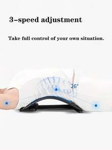 1 Stück Beste Geschenkidee - Einstellbarer Taille Massagegerät, Rücken Dehnungsmassagegerät, Oberer & Unterer Rücken Schmerzlinderung Gerät, Lendenwirbelstütze Zugvorrichtung