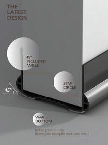 Nueva Actualización Guardapolvo y Protector para Puerta,200CM Burlete para Puerta,BONACHAN Burlete Cubrepolvo para Puertas,Under Door Draft Stopper,Polveras de Silicon,Sellador (Blanco, 200CM) - Negro - Ver 6