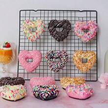 1pc Heart-Shaped Donuts Refrigerator Stick 6 Set, Handicraft Decoration, Room Decoration, Love-Shaped Photography Items, Party Supplies, Gifts For Friends - Multicolor - View 6