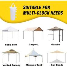 - Bolsa de peso para piernas de toldo, 8 unidades, color blanco - Blanco 4 piezas 112 lbs - Ver 7