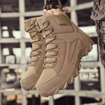 户外徒步鞋，露营沙漠靴，耐用军用作战靴，舒适高帮鞋，时尚男士新款三角Delta登山鞋，战场训练军靴