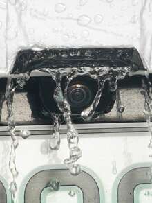 [Silicone Rain Guard] Thick And Wide Silicone Fitting Car Rear View Camera Rain Protector | Triangular Design & Matte Finish, Weatherproof Accessories, Enhanced Visibility In Rainy Days, Rain Cover Car Good Rain Shield Modification Accessories