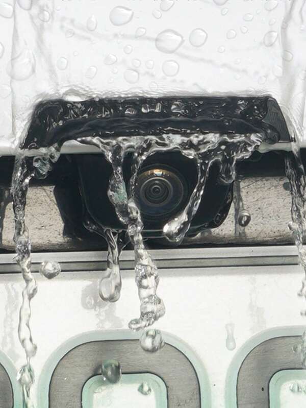 [Silicone Rain Guard] Thick And Wide Silicone Fitting Car Rear View Camera Rain Protector | Triangular Design & Matte Finish, Weatherproof Accessories, Enhanced Visibility In Rainy Days, Rain Cover Car Good Rain Shield Modification Accessories