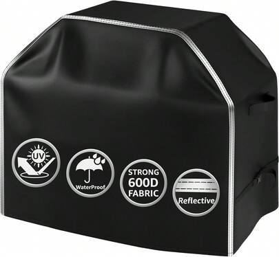 BOLUO 58 Inch Grill Cover For Outdoor Grill Heavy Duty Waterproof 600D BBQ Grill Cover Outside, Barbecue Grill Cover UV &Amp; Fade Resistant, Gas Grill Covers For Weber, Nexgrill