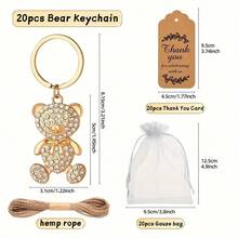 60 món/20 bộ Quà tặng tiệc mừng em bé cho khách Tiệc mừng em bé Quà tặng tiệc mừng em bé Quà tặng tiệc mừng em bé cho trẻ em Móc khóa gấu kèm thiệp cảm ơn Thích hợp cho đám cưới Tiệc mừng cô dâu Quà tặng tiệc cưới Quà tặng tiệc sinh nhật Đồ lưu niệm Đồ trang trí và đồ lưu niệm Đồ lưu niệm đám cưới cho khách Quà tặng đám cưới cho khách Quà tặng ngày lễ tình nhân - Nhiều màu - Xem 4