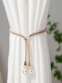 Adjustable Curtain Tie Backs, Pearl Curtain Tiebacks, Curtain Clips - Multicolor - View 1