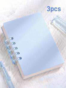 1-20pcs Customized Loose-Leaf Macaron Notebook, Office & Study Supplies, 80 Pages. Compact & Portable, Suitable For Classroom Notes, Recording Client Needs, Schedule Planning And Life Organization.