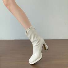 Women Ankle Boots & Booties - Black (with Fleece Lining) - View 5