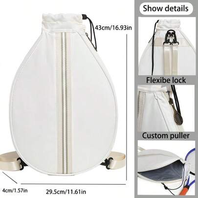 Large Capacity Handheld & Shoulder Tennis Bag, Stylish & Portable Badminton Bag For Women