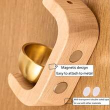 Log Wind Wind Chime - Door Chime, Wind Chime, Door Bell, Household Door Chime, Shopkeeper Open Door Chime, Magnetic Door Chime, Suitable For Door, Wall, Shop, Closet Decoration, This Door Chime Is Made Of Solid Wood Hanging And High Quality Brass, Which Brings You Elegant Texture And Visual Enjoyment. The Door Knob Bell Emits Healing Tones That Are Pleasant And Soothing. Each Ring Of The Bell Brings You A Feeling Of Relaxation And Calmness, Creating A Peaceful And Pleasant Atmosphere For You. - 黃色 - 查看 4