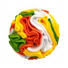 KM-P Pet Sniff Ball | Plush Fabric Sniff Toy | Dog Intelligence Training Stress Relief Toy | Treat Hiding Interactive Toy Ball | Machine Washable Reusable | & Soft, Won't Hurt Teeth | Essential For Dog Scent Training, Stress Relief