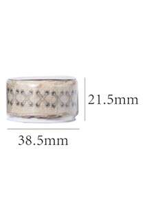 1 Roll Vintage Sewing Theme Decorative Washi Tape, Suitable For Scrapbooking, Phone Cases, Journals, Frames, Envelopes, Crafts - Fun Personalized Decorative Stickers