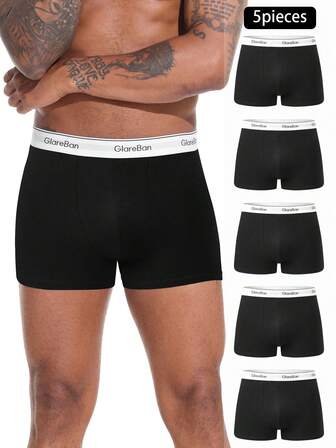 5pieces Pack Cotton Boxer Shorts Men Underwear Soft Male Underpants For Men Briefs Boxershorts Sports Soft Comfortable Brand High Quality