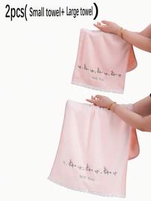 Bộ 3/2/1 khăn tắm thêu hoa bằng vải lông san hô, hoa hồng nhỏ trang nhã, chất liệu microfiber thấm hút tốt, mềm mại, thích hợp cho phòng tắm, khách sạn, phòng tập thể dục, du lịch, quà tặng, salon, thể thao, ngoài trời, bãi biển, trường học, chuẩn bị năm học mới, phụ kiện du lịch, đồ dùng thiết yếu tại nhà, khăn tắm, chăm sóc da. - Hồng - Xem 12