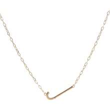 Precious Elongated Initial Necklace V - AlexandAniPreciousElongatedInitialNecklaceJ - View 1
