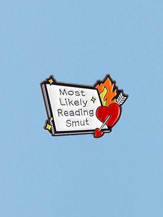 1 pieza "talla grande probable que lea porquería" Estilo casual Insignia Mochila Sombrero Pin decorativo Adecuado como regalo conmemorativo para amigos