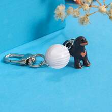 3D Cartoon Sausage Dog Shaped Keychain, Cute Pendant Decoration For Backpack, Bag, Car Keys, Holiday Small Gift Christmas