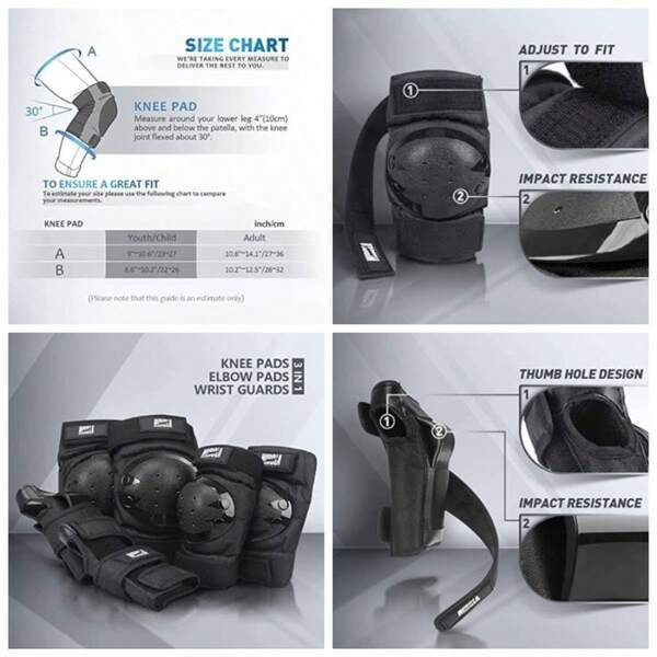 Rodilleras, coderas y muequeras para deportes y actividades al aire libre ajustables para patinaje, ciclismo y ejercicios Accesorios de proteccin para deporte y ejercicios al aire libre Rosa